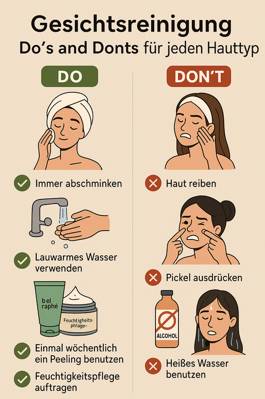 Die Kunst der Gesichtsreinigung: Do’s & Donts für jeden Hauttyp